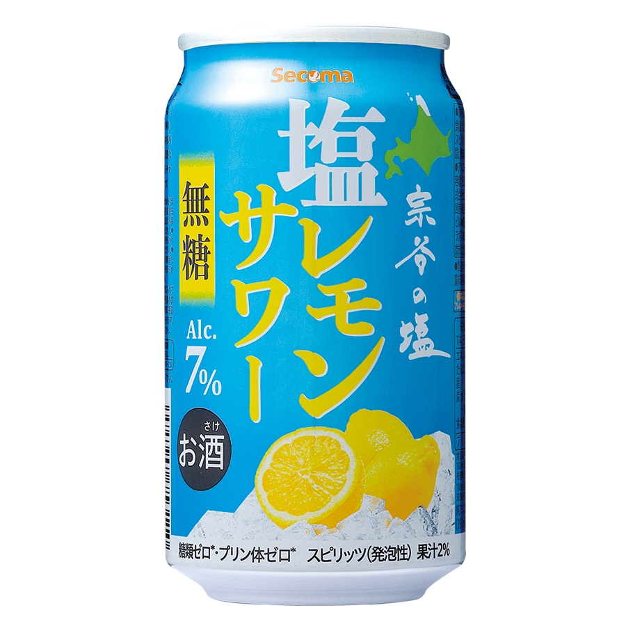 Secoma 無糖 塩レモンサワー 350ml 24本入 - セイコーマート公式通販