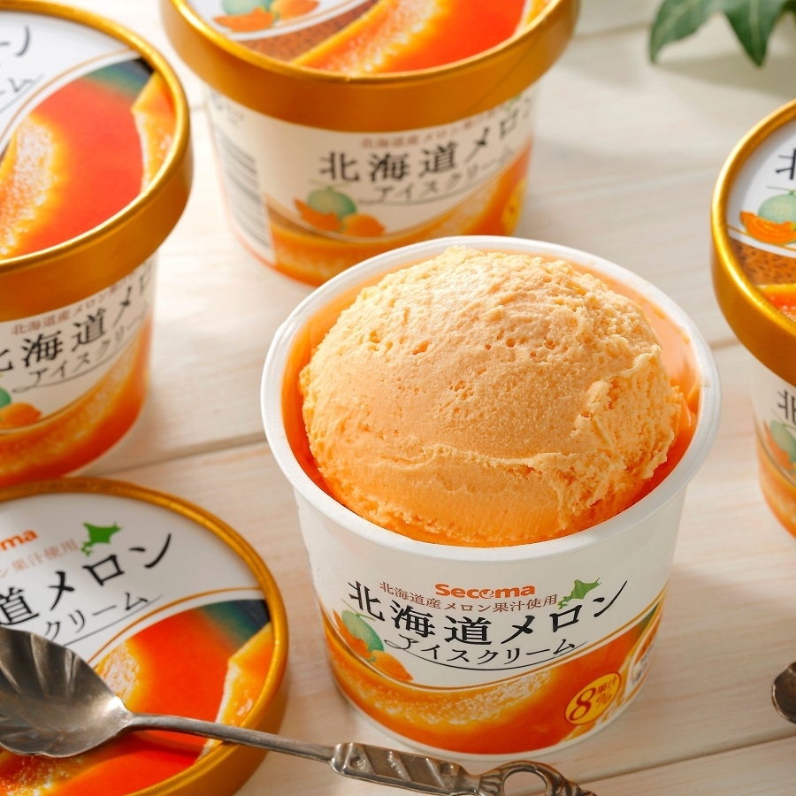 Secoma 北海道メロンアイスクリーム 12個セット【送料込み 