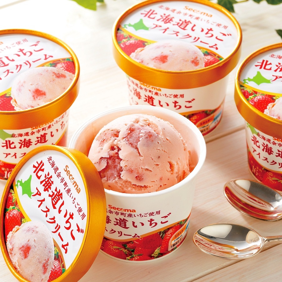 Secoma 北海道いちごアイスクリーム 12個セット【送料込み】 セイコーマート公式通販