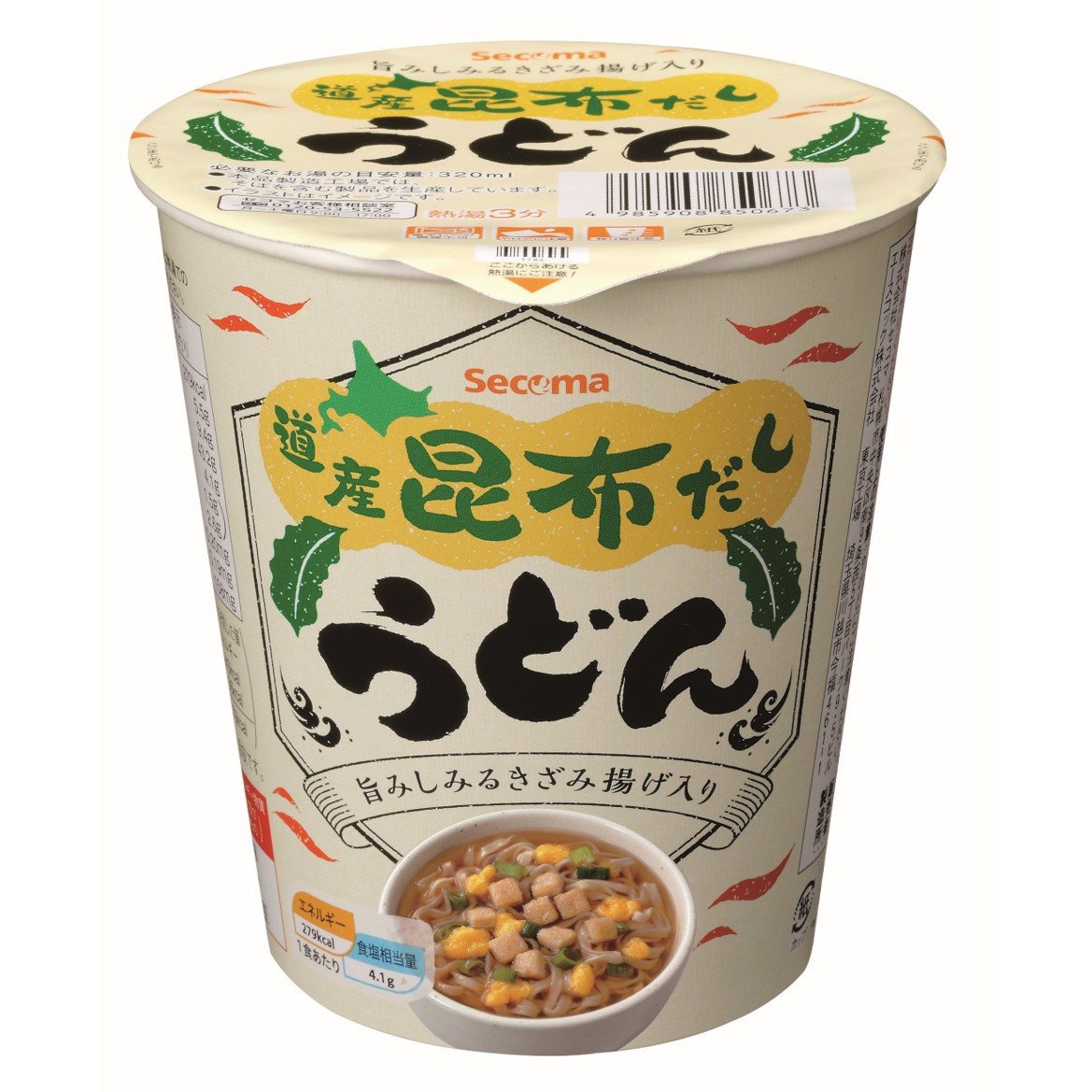 Secoma 道産昆布だしうどん 12個入 - セイコーマート公式通販