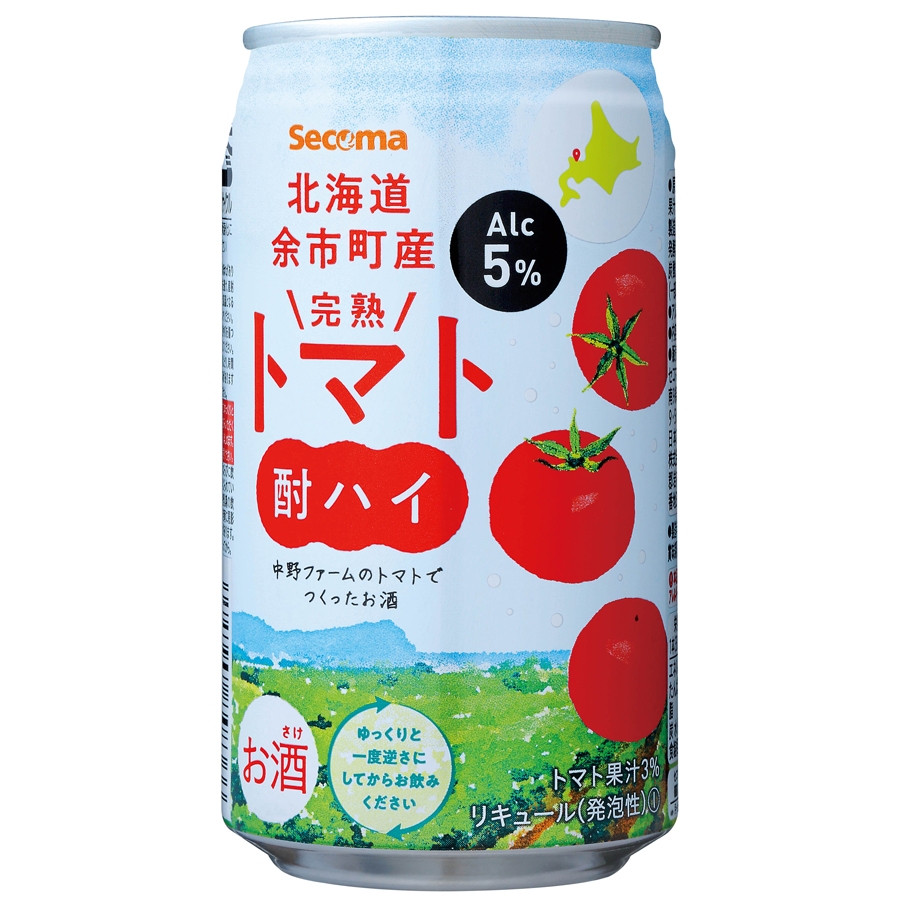Secoma 北海道余市町産 完熟トマト酎ハイ 350ml 24本 - セイコーマート公式通販