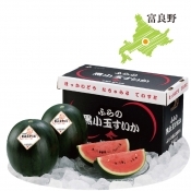 ふらの黒小玉すいか 2玉
