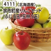 余市町産りんごセット(ふじ5玉・王林5玉)