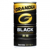 Secoma グランディア　ブラック無糖　185g　30缶入