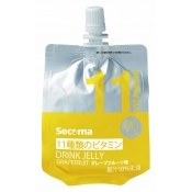 Secoma ドリンクゼリー 11種類のビタミン(グレープフルーツ味)　180g　24個入