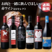 お肉と一緒に飲んでほしい 赤ワイン6本セレクト