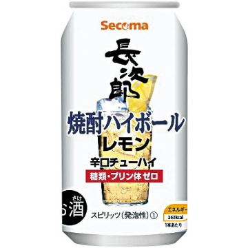 Secoma 長次郎ハイボール レモン 350ml 24本入 セイコーマートオンライン