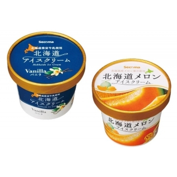 Secoma 北海道アイスクリーム バニラ メロン 詰め合わせセット 送料込み セイコーマートオンライン