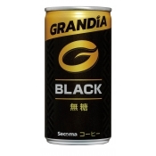Secoma グランディア　ブラック無糖　185g　30缶入