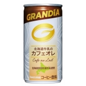 Secoma グランディア　北海道牛乳のカフェオレ　185g　30缶入